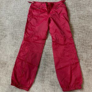 Red Swishy Pants Lightly Worn "Express" pants!